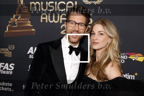 Rotterdam 28 april 2022
Musicalawards gala in Ahoy Rotterdam.
William Spaaij met vzijn vriendin
