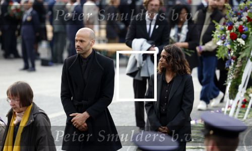 Amsterdam 4 mei 2023
Dodenherdenking 2023 op de dam met oa aanwezig Koning Willem Alexander Koningin Maxima Burgemeester Femke Halsema en Mark Rutte. Alain Clark met zijn manager