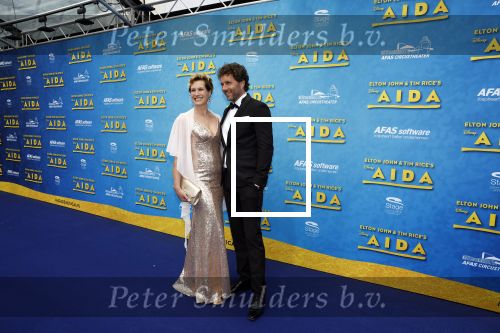 Scheveningen 23 april 2023
Premiere AIDA in het circustheater in Scheveningen .
Dennis Wilt met zijn  vriendin