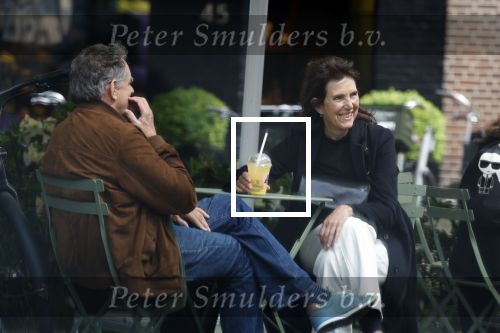 Amsterdam 12 mei 2023
Dick Maas en zijn vrouw Esme Lammers doen terrasje in Amsterdam zuid.