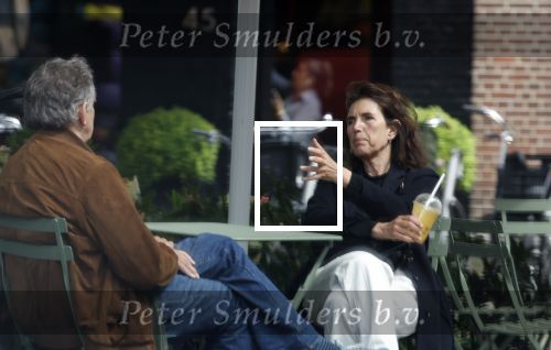 Amsterdam 12 mei 2023
Dick Maas en zijn vrouw Esme Lammers doen terrasje in Amsterdam zuid.