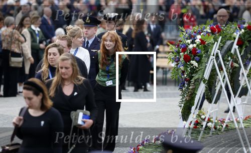 Amsterdam 4 mei 2023
Dodenherdenking 2023 op de dam met oa aanwezig Koning Willem Alexander Koningin Maxima Burgemeester Femke Halsema en Mark Rutte. Zangeres Froukje