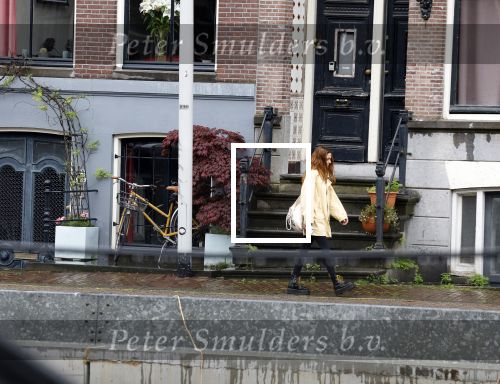Amsterdam 11 mei 2023
Georgina Verbaan op straat in het centrum van Amsterdam.