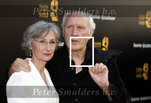 Amsterdam 22 mei 2023
Uitreiking Buma awards in Tuschinski Amsterdam.
Herman v Veen met zijn vrouw