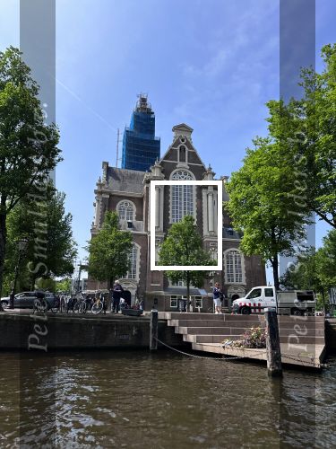 Amsterdam 21 mei 2023
Amsterdam vanaf de boot gezien.
Het Homo Monument bij de westertoren