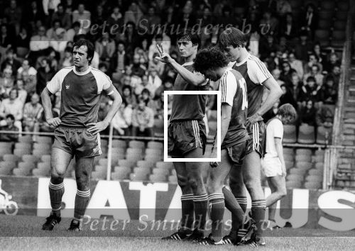 Amsterdam, 14 September  1980
AJAX-PSV, eindstand 5-2
Huub Stevens Willy v d Kuijlen Piet Wildschut en Michel Valke