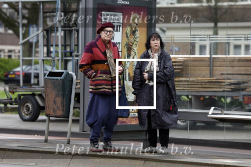 Amsterdam 28 april 2023
Schoenen ontwerper Jan jansen met zijn vrouw in Amsterdam zuid