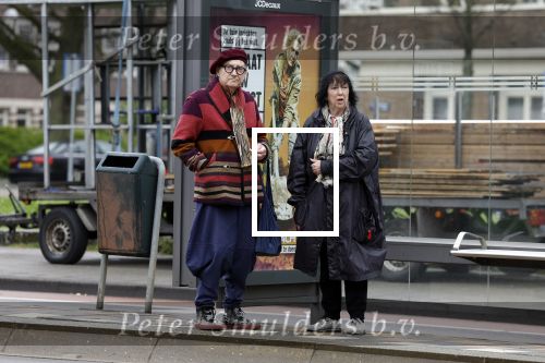 Amsterdam 28 april 2023
Schoenen ontwerper Jan jansen met zijn vrouw in Amsterdam zuid