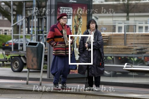 Amsterdam 28 april 2023
Schoenen ontwerper Jan jansen met zijn vrouw in Amsterdam zuid