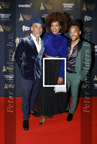 Scheveningen 15 mei 2023
Musicalawards in het AFAS Circustheater.
Jasmine Sendar met Ivo Chundro en Nigel Brown