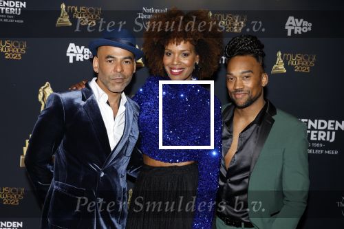 Scheveningen 15 mei 2023
Musicalawards in het AFAS Circustheater.
Jasmine Sendar met Ivo Chundro en Nigel Brown
