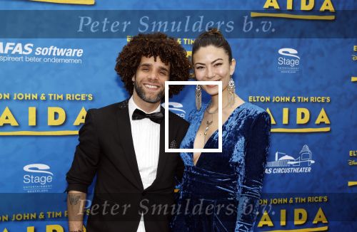 Scheveningen 23 april 2023
Premiere AIDA in het circustheater in Scheveningen .
Jermaine Fleur met partner