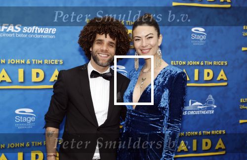 Scheveningen 23 april 2023
Premiere AIDA in het circustheater in Scheveningen .
Jermaine Fleur met partner