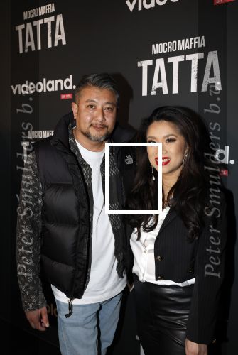 Amsterdam 25 april 2023
Premiere Mocro Maffia Tatta van Videoland.
Kimmylien Nuygen met haar man