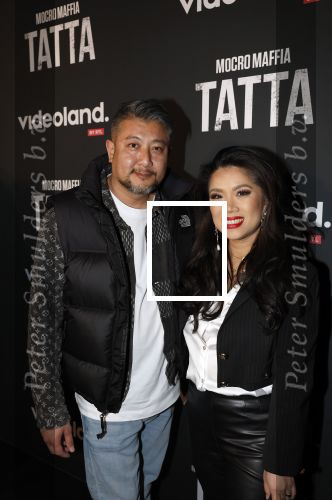 Amsterdam 25 april 2023
Premiere Mocro Maffia Tatta van Videoland.
Kimmylien Nuygen met haar man