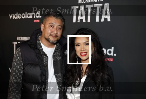 Amsterdam 25 april 2023
Premiere Mocro Maffia Tatta van Videoland.
Kimmylien Nuygen met haar man