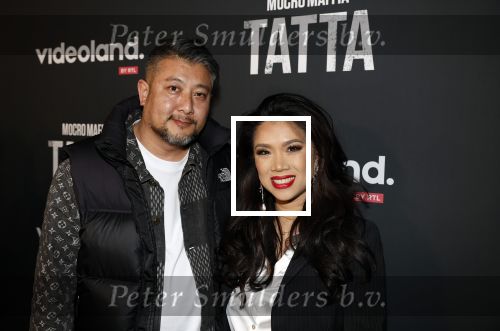 Amsterdam 25 april 2023
Premiere Mocro Maffia Tatta van Videoland.
Kimmylien Nuygen met haar man