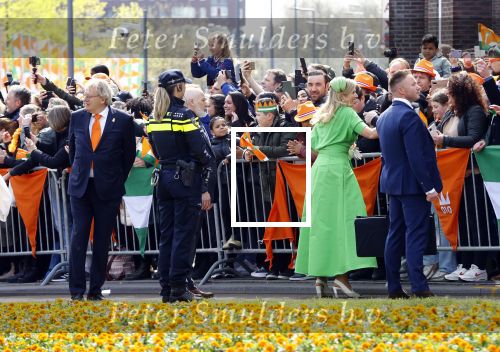 Rotterdam 27 april 2023
Koningsdag 2023 in Rotterdam met aanwezig Koning Willem Alexander, KoninginMaxima ,Prinses Amalia, Prinses Ariane ,Prins Constantijn ,Prinses Laurentien ,Prins Maurits ,Prinses Marilene ,Prins Bernhard ,Prinses Annette ,Prins Floris ,Prinses Aimee ,Prins Pieter Christiaan, en Prinses Anita .
Burgemeester Aboutaleb is de gastheer.  De Royals gaan voetballen bij Touzani