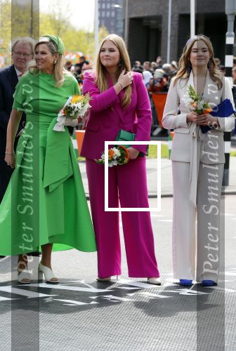 Rotterdam 27 april 2023
Koningsdag 2023 in Rotterdam met aanwezig Koning Willem Alexander, KoninginMaxima ,Prinses Amalia, Prinses Ariane ,Prins Constantijn ,Prinses Laurentien ,Prins Maurits ,Prinses Marilene ,Prins Bernhard ,Prinses Annette ,Prins Floris ,Prinses Aimee ,Prins Pieter Christiaan, en Prinses Anita .
Burgemeester Aboutaleb is de gastheer.  De Royals gaan voetballen bij Touzani
