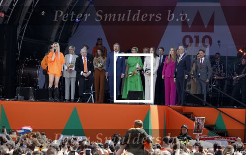 Rotterdam 27 april 2023
Koningsdag 2023 in Rotterdam met aanwezig Koning Willem Alexander, KoninginMaxima ,Prinses Amalia, Prinses Ariane ,Prins Constantijn ,Prinses Laurentien ,Prins Maurits ,Prinses Marilene ,Prins Bernhard ,Prinses Annette ,Prins Floris ,Prinses Aimee ,Prins Pieter Christiaan, en Prinses Anita .
Burgemeester Aboutaleb is de gastheer. Optreden van Lee Towers Davina Michelle en Ronnie Flex.