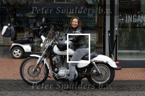 Amstelveen 30 april 2023
Nurlaila bij de musical lunch in schouwburg Amstelveen. Ze kwam mop haar Harley Davidson motor