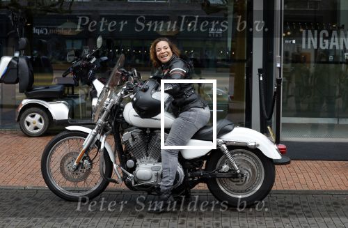 Amstelveen 30 april 2023
Nurlaila bij de musical lunch in schouwburg Amstelveen. Ze kwam mop haar Harley Davidson motor