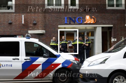 Amsterdam 15 mei 2023
Politie bij ING Bank op de Beethovenstraat