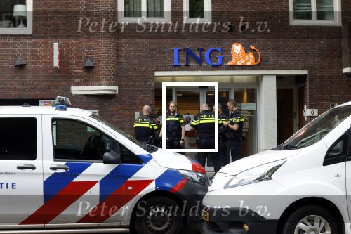 Amsterdam 15 mei 2023
Politie bij ING Bank op de Beethovenstraat