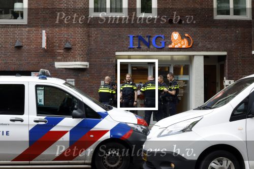 Amsterdam 15 mei 2023
Politie bij ING Bank op de Beethovenstraat