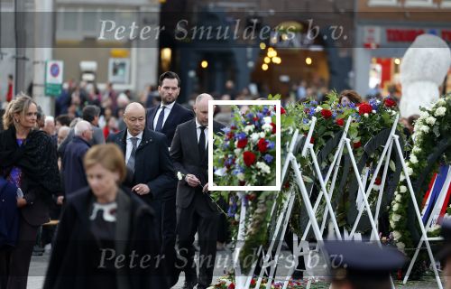 Amsterdam 4 mei 2023
Dodenherdenking 2023 op de dam met oa aanwezig Koning Willem Alexander Koningin Maxima Burgemeester Femke Halsema en Mark Rutte. Ramon Mesman
