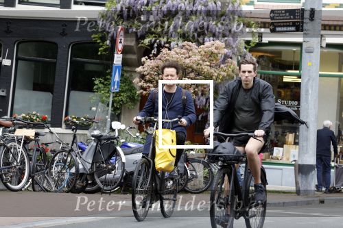 Amsterdam 11 mei 2023
Rop Verheijen op de fiets in het centrum van Amsterdam.