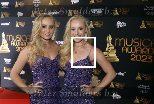 Scheveningen 15 mei 2023
Musicalawards in het AFAS Circustheater.
Rosanna Waalewijn met zus