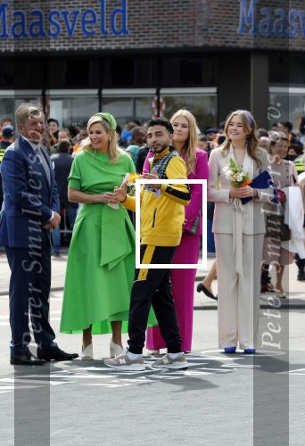 Rotterdam 27 april 2023
Koningsdag 2023 in Rotterdam met aanwezig Koning Willem Alexander, KoninginMaxima ,Prinses Amalia, Prinses Ariane ,Prins Constantijn ,Prinses Laurentien ,Prins Maurits ,Prinses Marilene ,Prins Bernhard ,Prinses Annette ,Prins Floris ,Prinses Aimee ,Prins Pieter Christiaan, en Prinses Anita .
Burgemeester Aboutaleb is de gastheer.  De Royals gaan voetballen bij Touzani