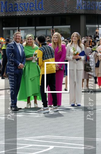 Rotterdam 27 april 2023
Koningsdag 2023 in Rotterdam met aanwezig Koning Willem Alexander, KoninginMaxima ,Prinses Amalia, Prinses Ariane ,Prins Constantijn ,Prinses Laurentien ,Prins Maurits ,Prinses Marilene ,Prins Bernhard ,Prinses Annette ,Prins Floris ,Prinses Aimee ,Prins Pieter Christiaan, en Prinses Anita .
Burgemeester Aboutaleb is de gastheer.  De Royals gaan voetballen bij Touzani