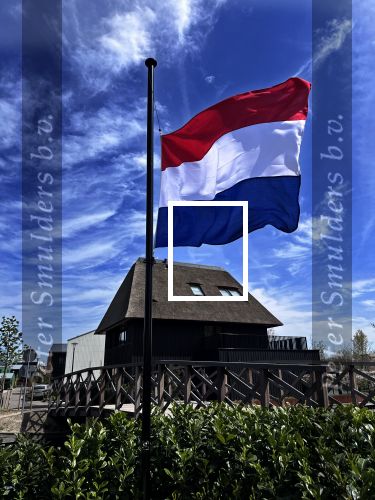 Muiden 4 mei 2023
Vlag half stok voor dodenherdenking