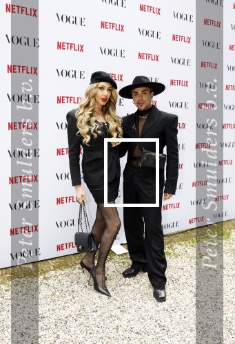 Amsterdam 18 mei 2023
Presentatie netflix serie  Queen CHarlotte met oa aanwezig India Amarteifio en Corey Mylchreest .
Serie is samenwerking met Vogue. Het feest is bij Huize Frankendaal.