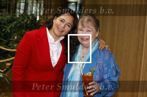 Amsterdam 26 april 2023
Presentatie cast verliefd op Bali in hotel Jakarta. 
Wieteke v Dort en Esmee de la Brettoniere