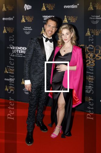 Scheveningen 15 mei 2023
Musicalawards in het AFAS Circustheater.
William Spaaij met zijn zwangere vriendin