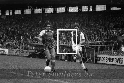 Amsterdam, 14 September  1980
AJAX-PSV, eindstand 5-2
Willy Scheepers en Martin v Geel