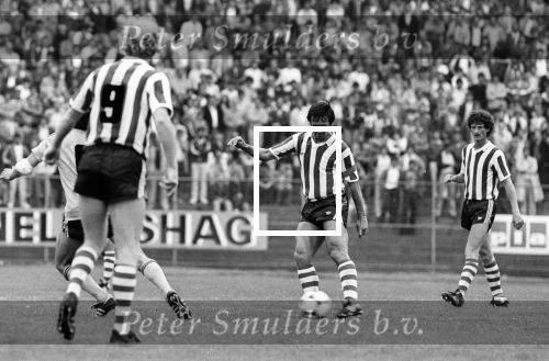 Kerkrade 16 Augustus 1981
Roda JC-PSV , eindstand 2-3
Willy v d Kuijlen en rechts Ernie Brandts
