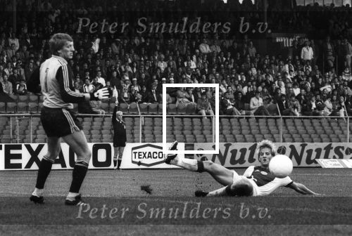 Amsterdam, 14 September  1980
AJAX-PSV, eindstand 5-2
Wim Kieft en Pim Doesburg