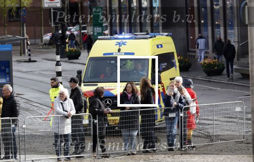 Amsterdam 17 april 2024
Staatsbezoek Nederland - Spanje met Koning Willem Alexander Koningin Maxima Koning Filipe en Koningin Letizia van Spanje aan Nederland . Ambulance