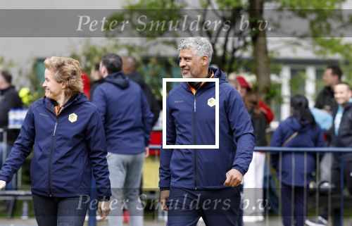 Amsterdam 17 april 2024
Staatsbezoek Nederland - Spanje met Koning Willem Alexander Koningin Maxima Koning Filipe en Koningin Letizia van Spanje aan Nederland . Koning Willem Alexander en Koning Felipe bezoeken Cruyff court in betondorp . oa aanwezig Jordy Cruijff Susila Cruijff Frank Rijkaard en Guus Hiddink.
