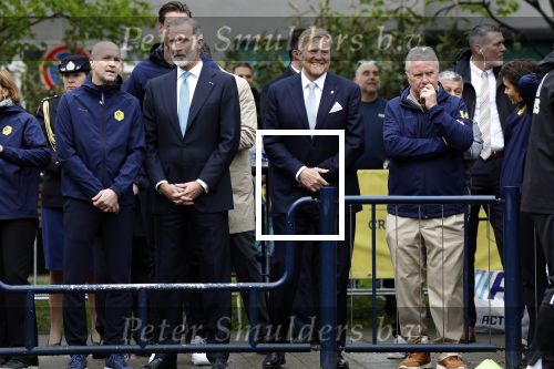 Amsterdam 17 april 2024
Staatsbezoek Nederland - Spanje met Koning Willem Alexander Koningin Maxima Koning Filipe en Koningin Letizia van Spanje aan Nederland . Koning Willem Alexander en Koning Felipe bezoeken Cruyff court in betondorp . oa aanwezig Jordy Cruijff Susila Cruijff Frank Rijkaard en Guus Hiddink.