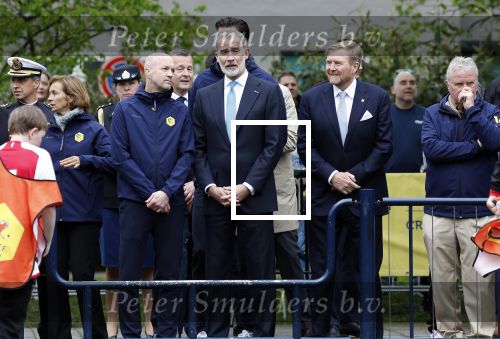 Amsterdam 17 april 2024
Staatsbezoek Nederland - Spanje met Koning Willem Alexander Koningin Maxima Koning Filipe en Koningin Letizia van Spanje aan Nederland . Koning Willem Alexander en Koning Felipe bezoeken Cruyff court in betondorp . oa aanwezig Jordy Cruijff Susila Cruijff Frank Rijkaard en Guus Hiddink.