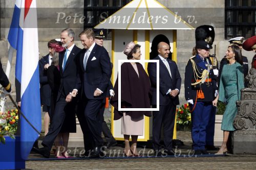 Amsterdam 17 april 2024
Staatsbezoek Nederland - Spanje met Koning Willem Alexander Koningin Maxima Koning Filipe en Koningin Letizia van Spanje aan Nederland .