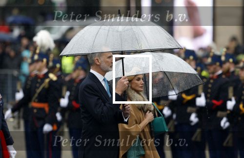 Amsterdam 17 april 2024
Staatsbezoek Nederland - Spanje met Koning Willem Alexander Koningin Maxima Koning Filipe en Koningin Letizia van Spanje aan Nederland .