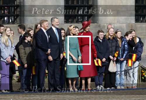Amsterdam 17 april 2024
Staatsbezoek Nederland - Spanje met Koning Willem Alexander Koningin Maxima Koning Filipe en Koningin Letizia van Spanje aan Nederland .