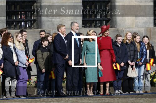 Amsterdam 17 april 2024
Staatsbezoek Nederland - Spanje met Koning Willem Alexander Koningin Maxima Koning Filipe en Koningin Letizia van Spanje aan Nederland .