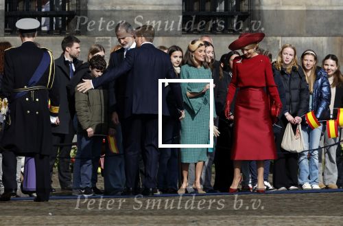 Amsterdam 17 april 2024
Staatsbezoek Nederland - Spanje met Koning Willem Alexander Koningin Maxima Koning Filipe en Koningin Letizia van Spanje aan Nederland .